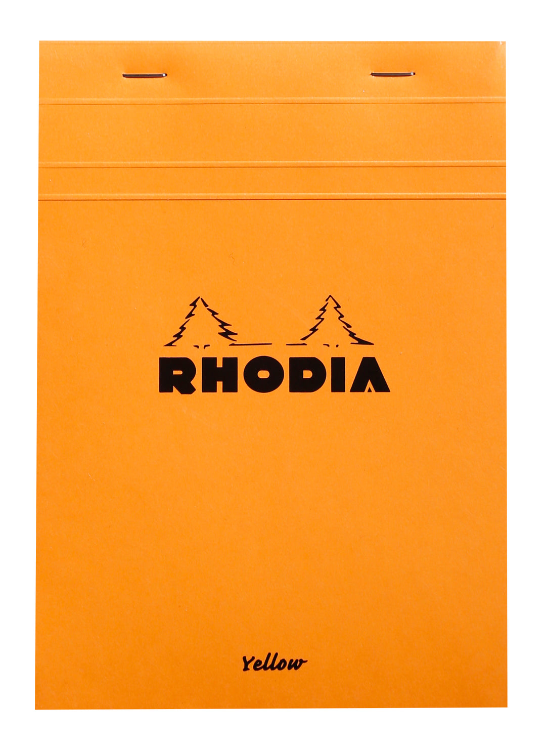 Rhodia Basics Stapled Square Grid Ruled Yellow Paper Notepad - A5