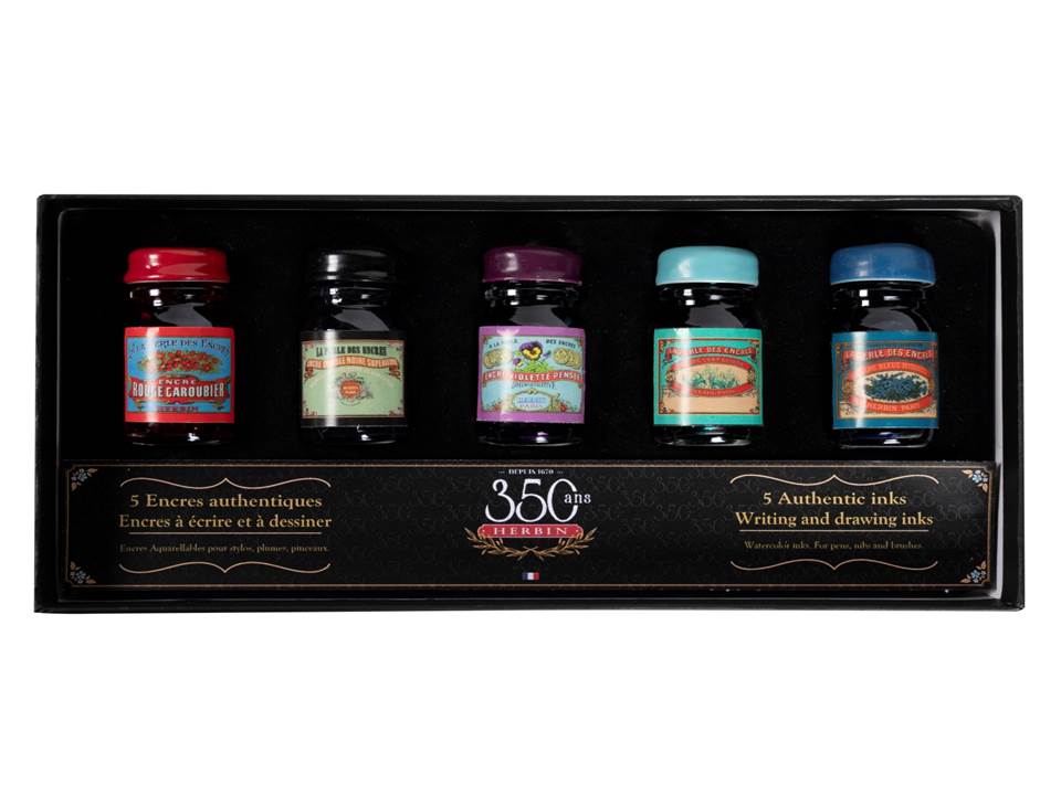 Herbin 350th Anniversary Set of 5 Ink Bottles