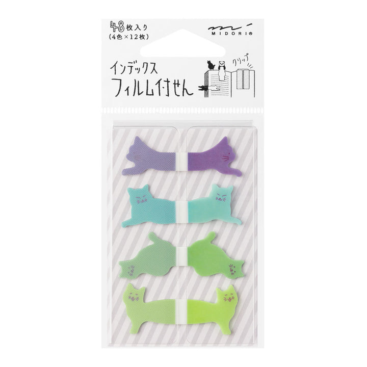 Midori Sticky Memo Film Index Sticky Notes <Cat>