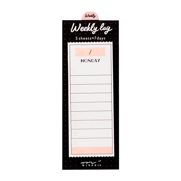 Midori Sticky Notes Journal Weekly Colorful