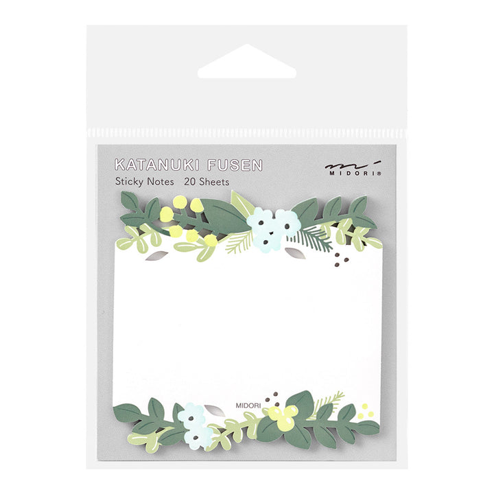 Midori Sticky Notes Die-Cutting Leaves