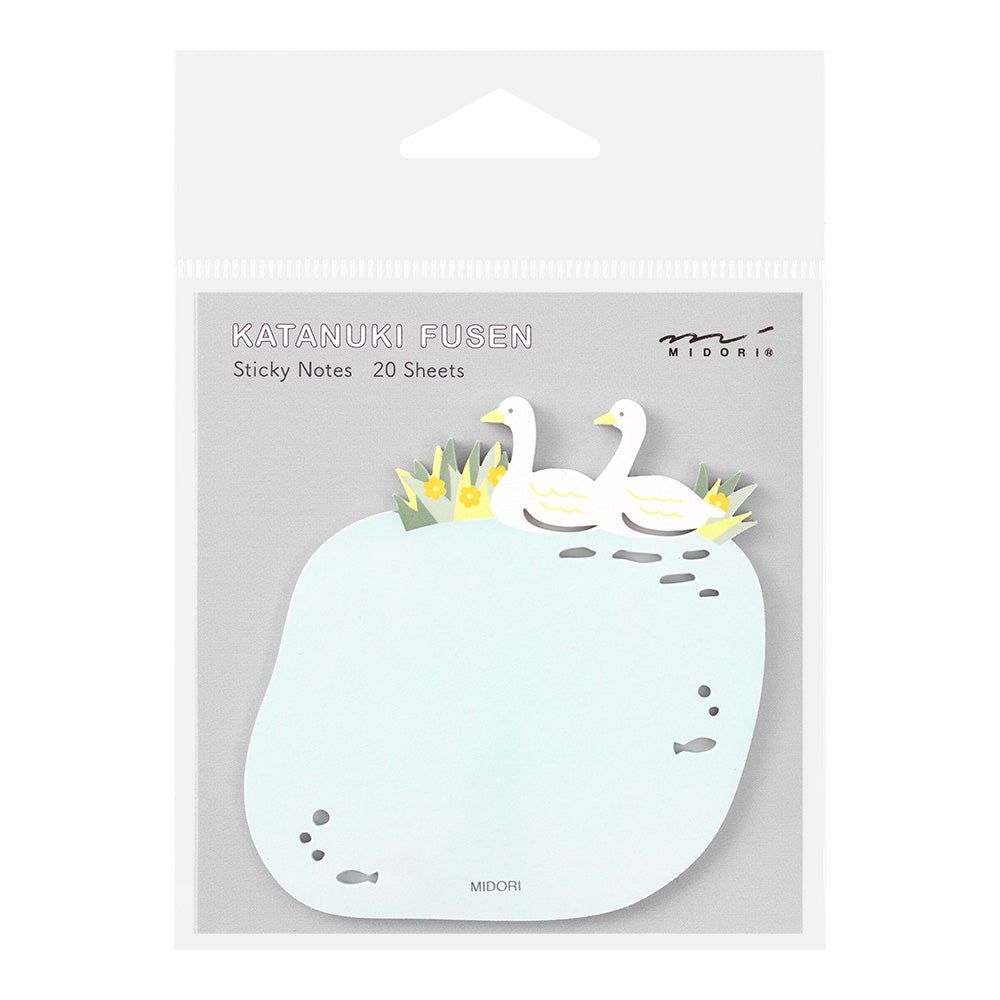 Midori Sticky Notes Die-Cutting Swans