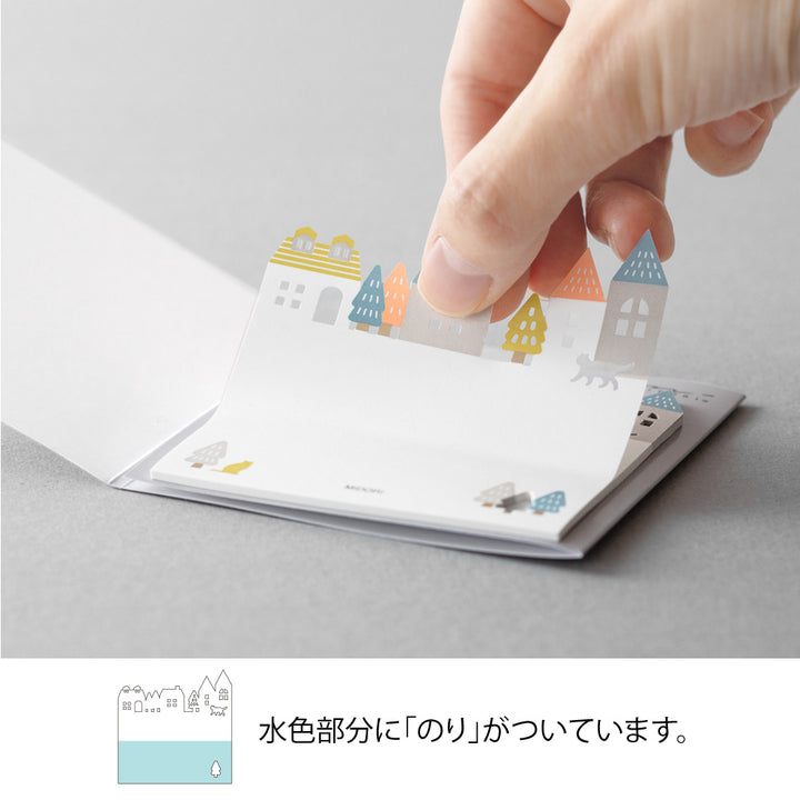 Midori Sticky Notes Die-Cutting Town