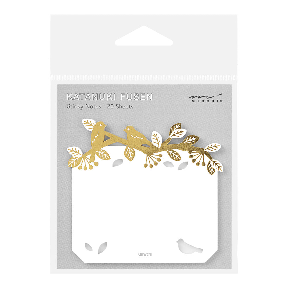 Midori Sticky Notes Die-Cutting Foil Stamping Birds