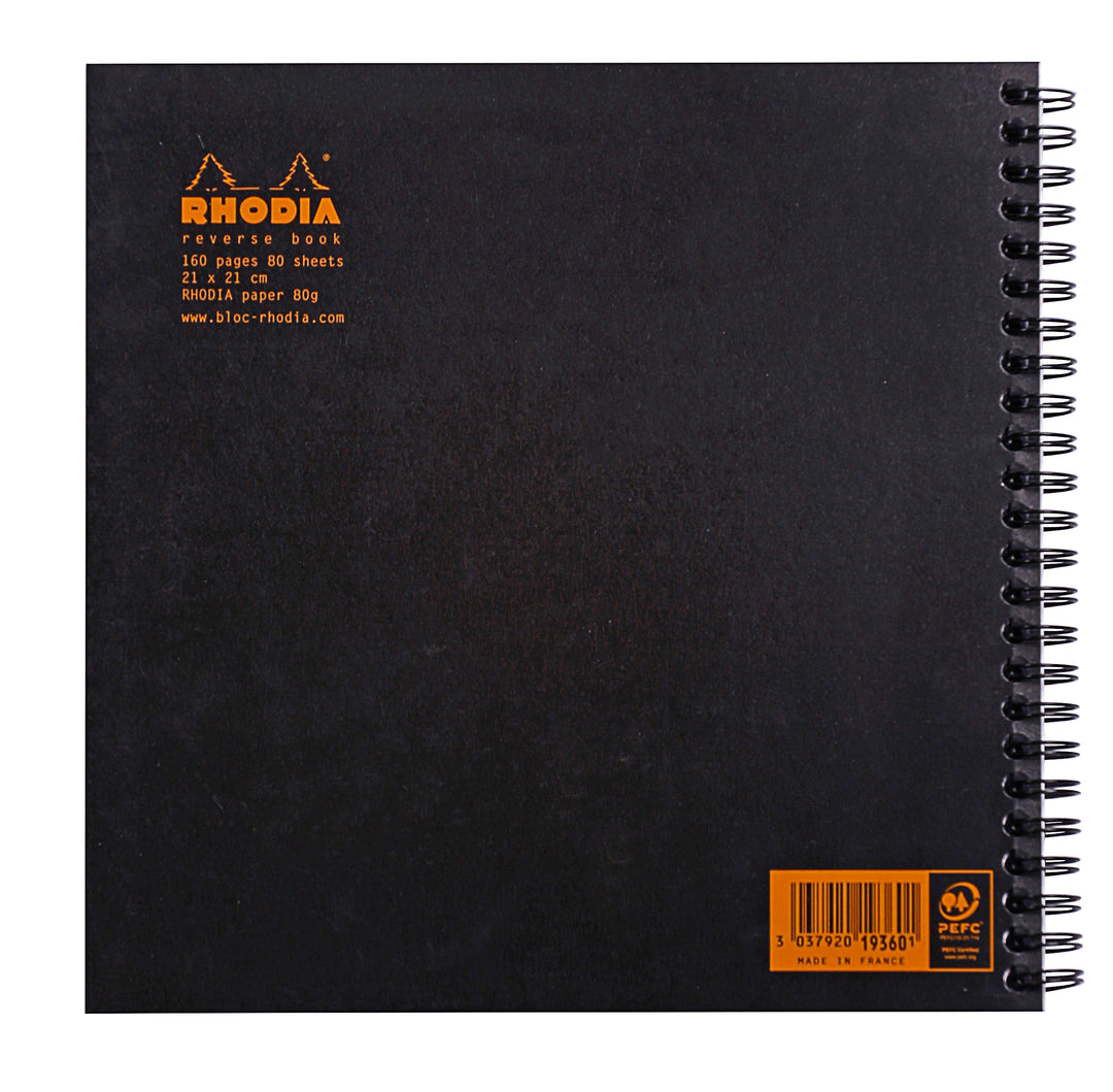 Rhodia Classic Wirebound Dotbook - Reverse Book - 210 mm x 210 mm