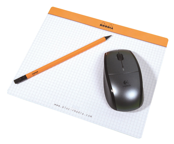 Rhodia Classic Stapled Square Ruled Mouse Notepad - 230 mm x 190 mm