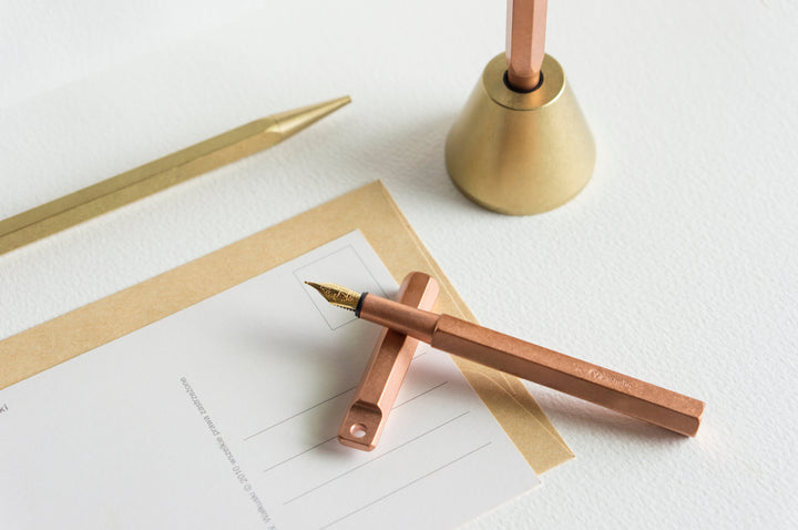 YSTUDIO Classic Revolve Portable Fountain Pen -  Brassing Copper