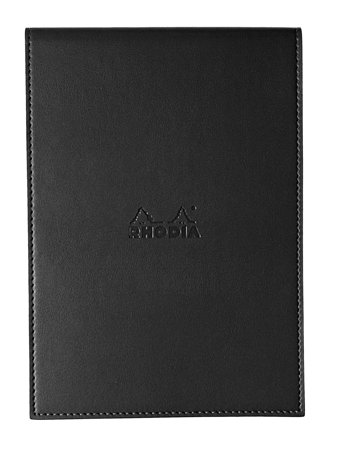 Rhodia Boutique Stapled Line Ruled Notepad with Leatherette Cover - A5
