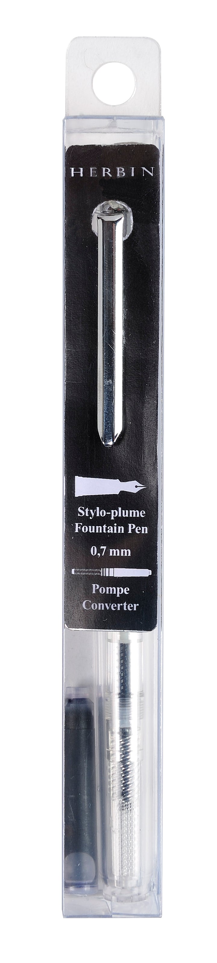 Herbin Transparent Fountain Pen in Transparent Box