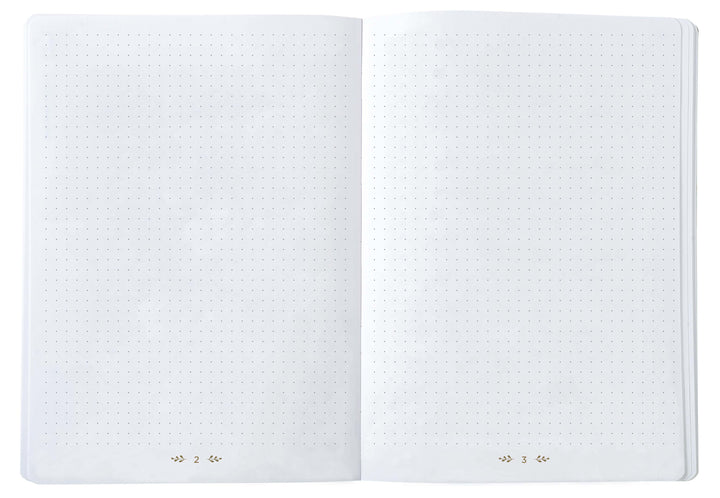 Quo Vadis Life Journal Aqua Dot Grid Ruled Notebook - A5 - 210 mm x 150 mm