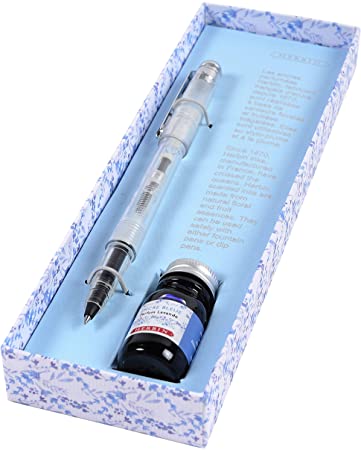 Herbin Set of Lavender Scented Ink Bottle & Rollerball Pen