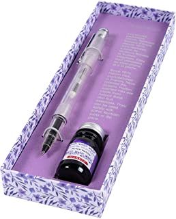 Herbin Set of Violet Scented Ink Bottle & Rollerball Pen