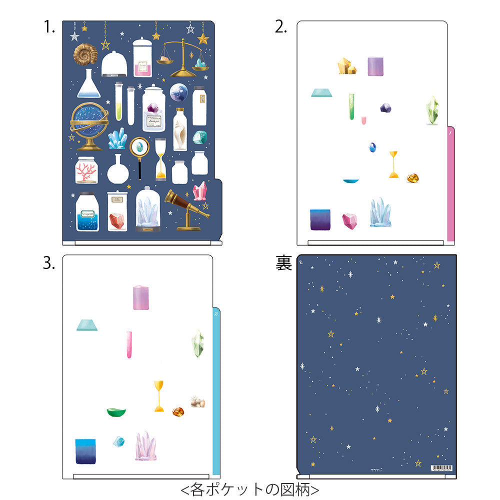 Midori 3 Pockets Clear A4 Folder - Science Tools