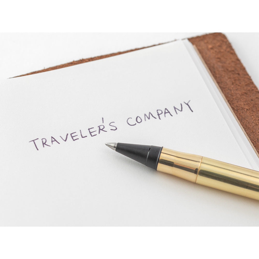 Traveler's Company Brass Solid Rollerball Pen