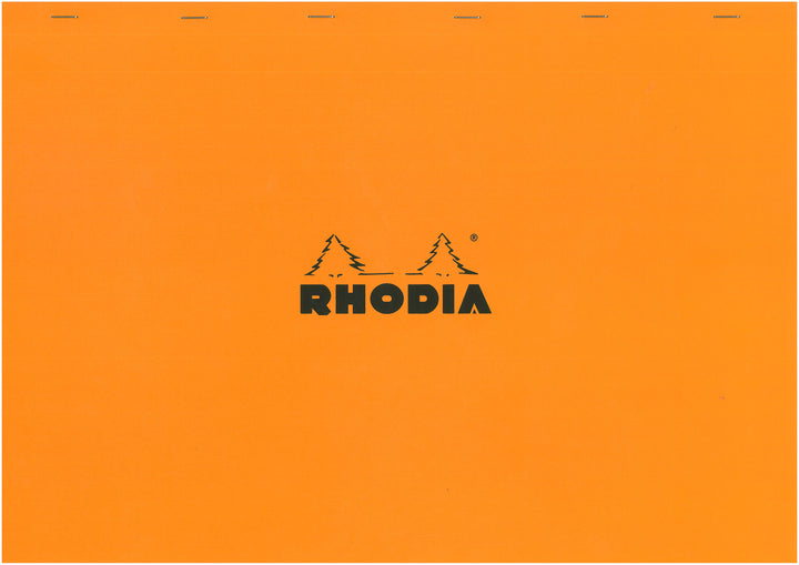 Rhodia Basics Orange Stapled Square Grid Notepad - A3