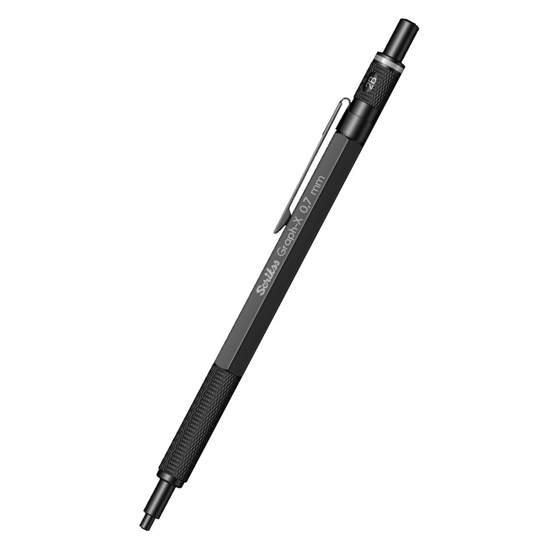 Scrikss | Graph-X | Mechanical Pencil | Matte Black-0.7mm