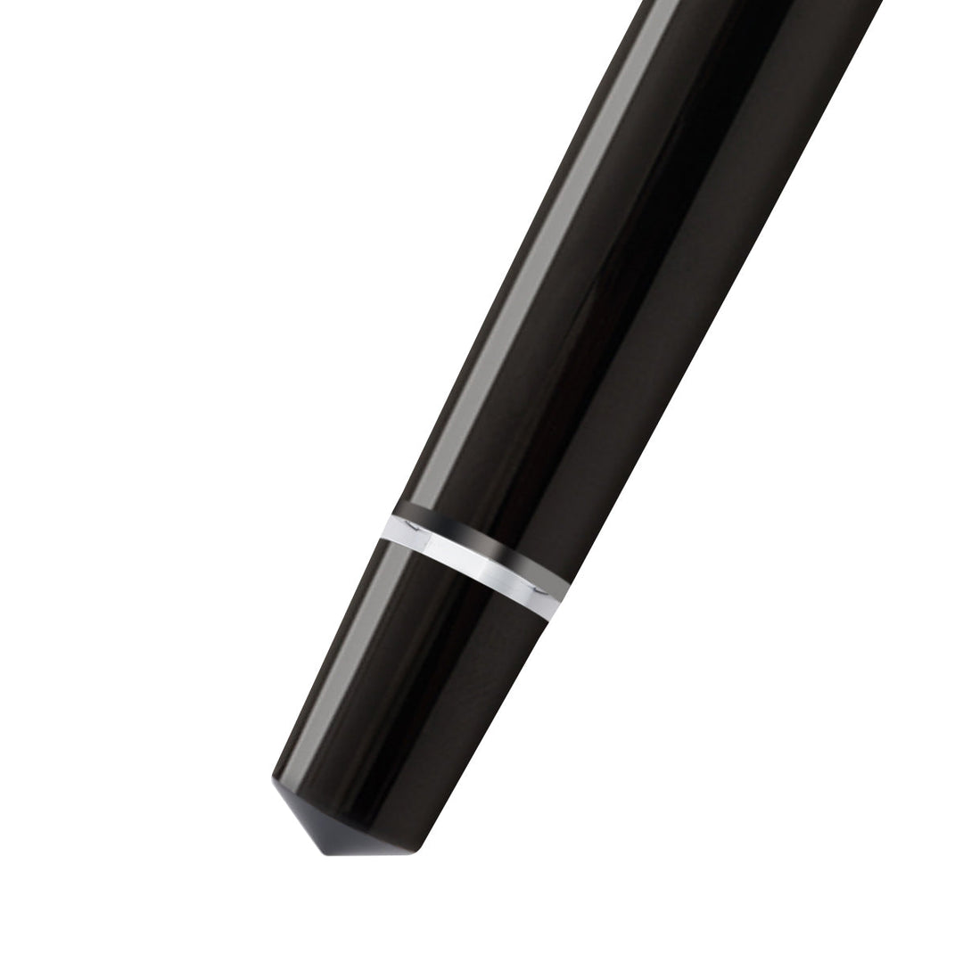 Arista One Classic Shinny Black Titanium Trims Fountain Pen