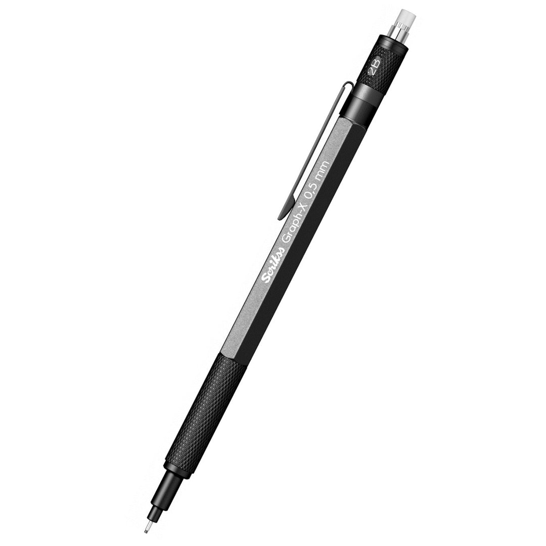 Scrikss | Graph-X | Mechanical Pencil | Metallic Grey-0.5mm