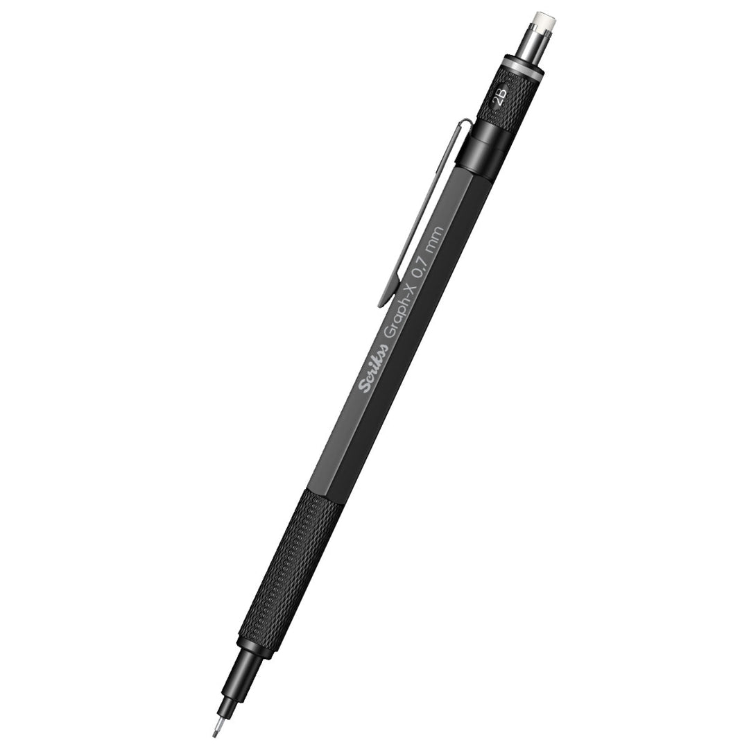 Scrikss | Graph-X | Mechanical Pencil | Matte Black-0.7mm