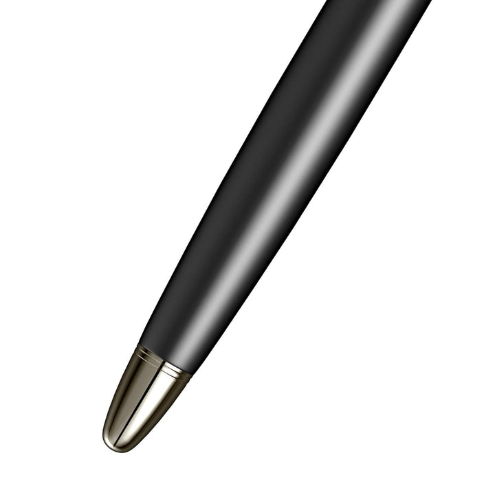 Scrikss Knight 88 Matte Black Fountain Pen Ink Pen With Multiple Layer Of Black Matt Lacquer Medium Nib With Iridium Point Titanium Trim Grip Made Of ABS Converter