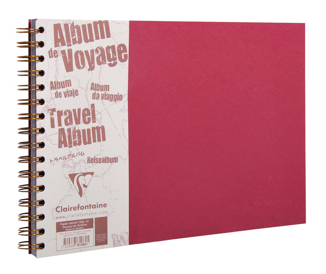 Clairefontaine AGE BAG Line + Blank Ruled Wirebound Travel Album - A5