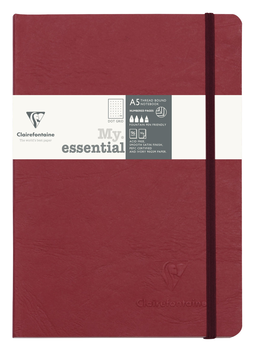 Clairefontaine Age Bag My Essentials Dot Ruled Threadbound Notebook - A5
