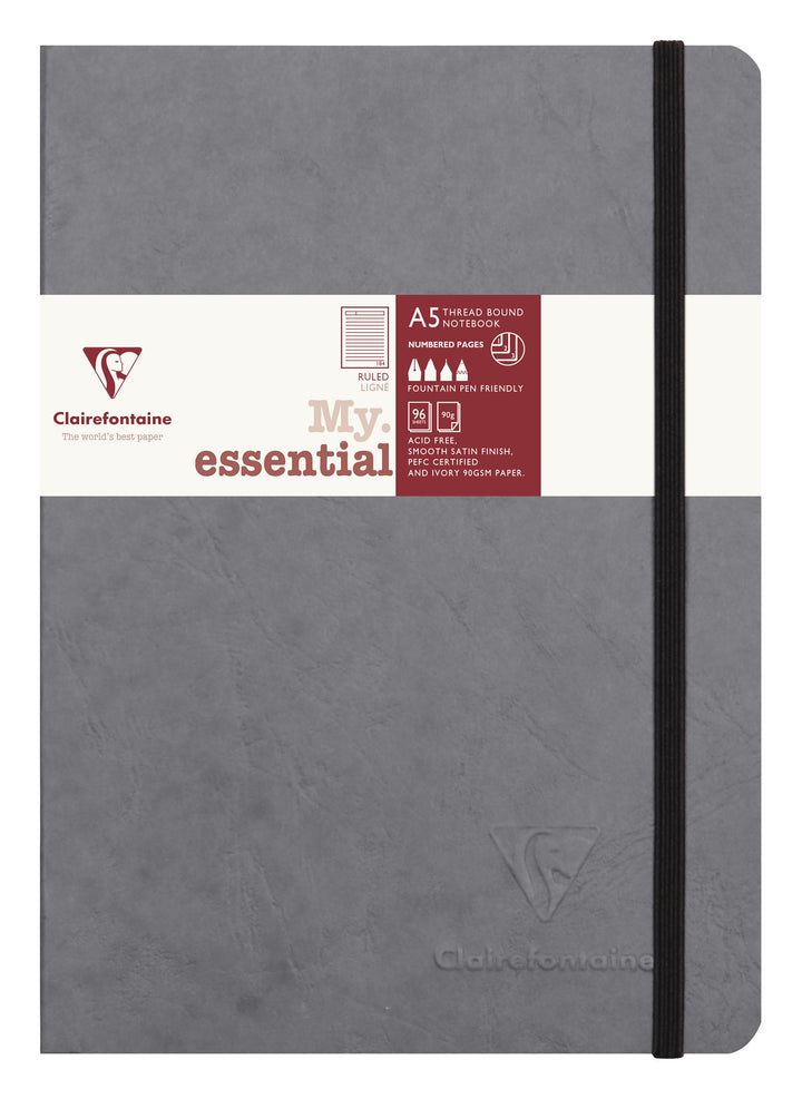 Clairefontaine Age Bag My Essentials Line Ruled Threadbound Notebook - A5