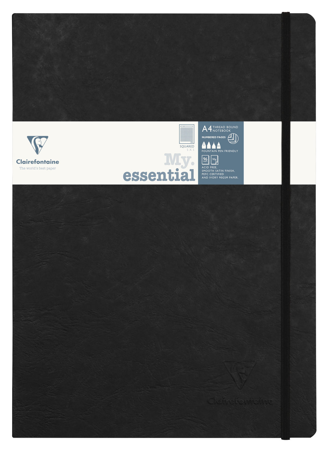 Clairefontaine Age Bag My Essentials Square Ruled Threadbound Notebook - A4