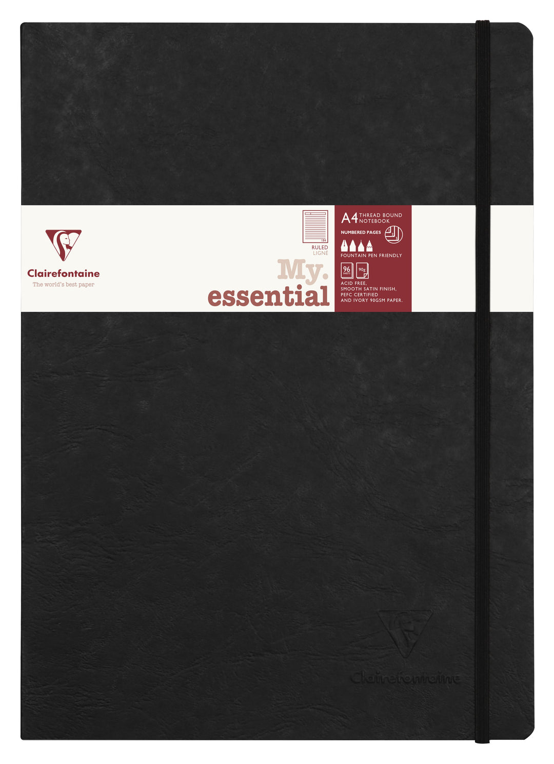Clairefontaine Age Bag My Essentials Line Ruled Threadbound Notebook - A4
