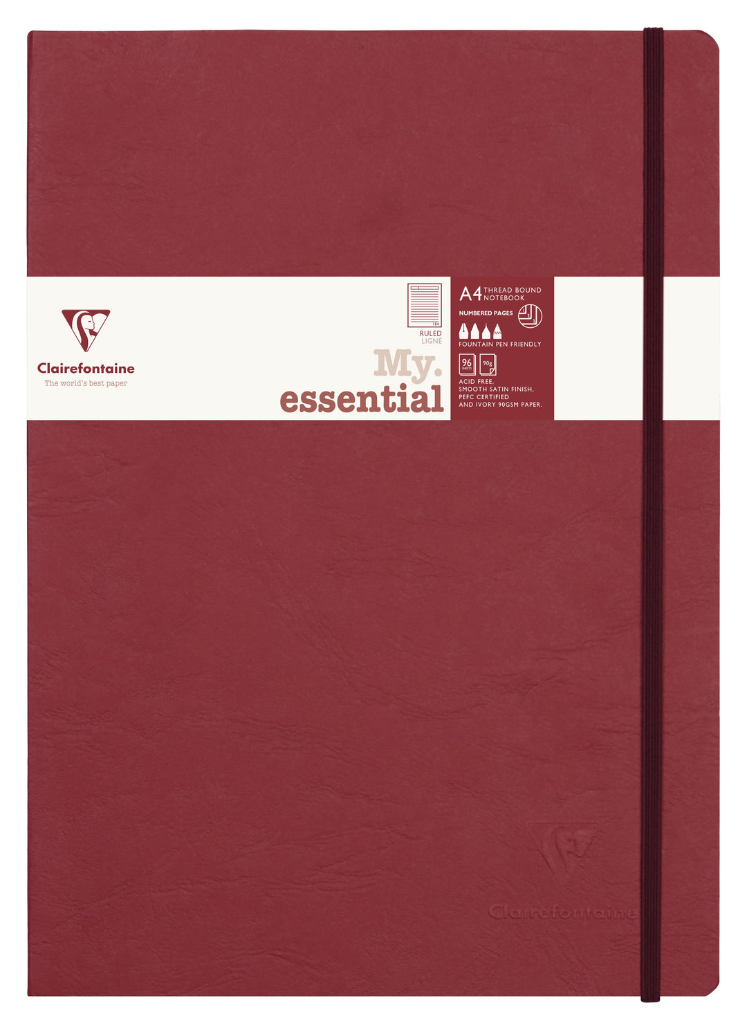 Clairefontaine Age Bag My Essentials Line Ruled Threadbound Notebook - A4