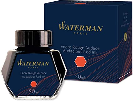 Waterman 50ml Ink Bottle - Audacious Red