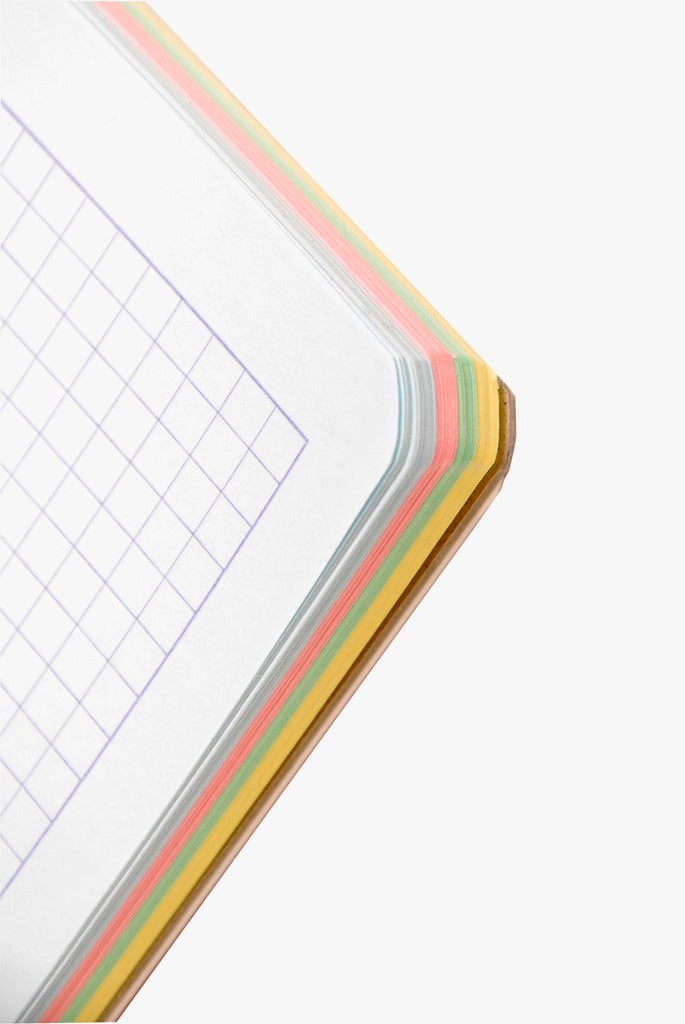 Clairefontaine Square Ruled Functional Notebook 120 Coloured Sheets - A4+