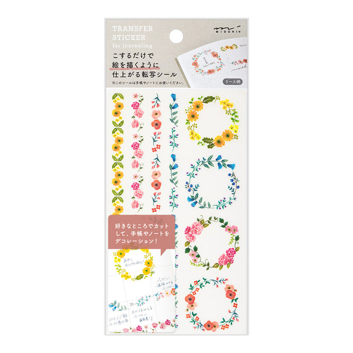 Midori Transfer Sticker 2586 Wreaths