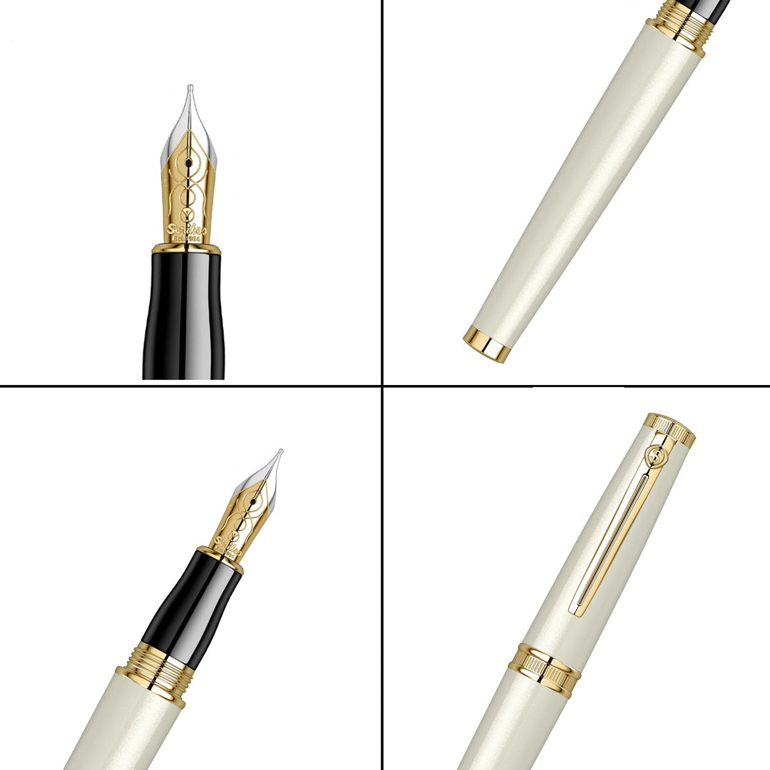 Scrikss | Heritage | Fountain Pen | Ivory GT-Broad
