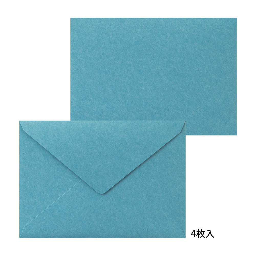 Midori Letter Set 463 Press Frame Blue