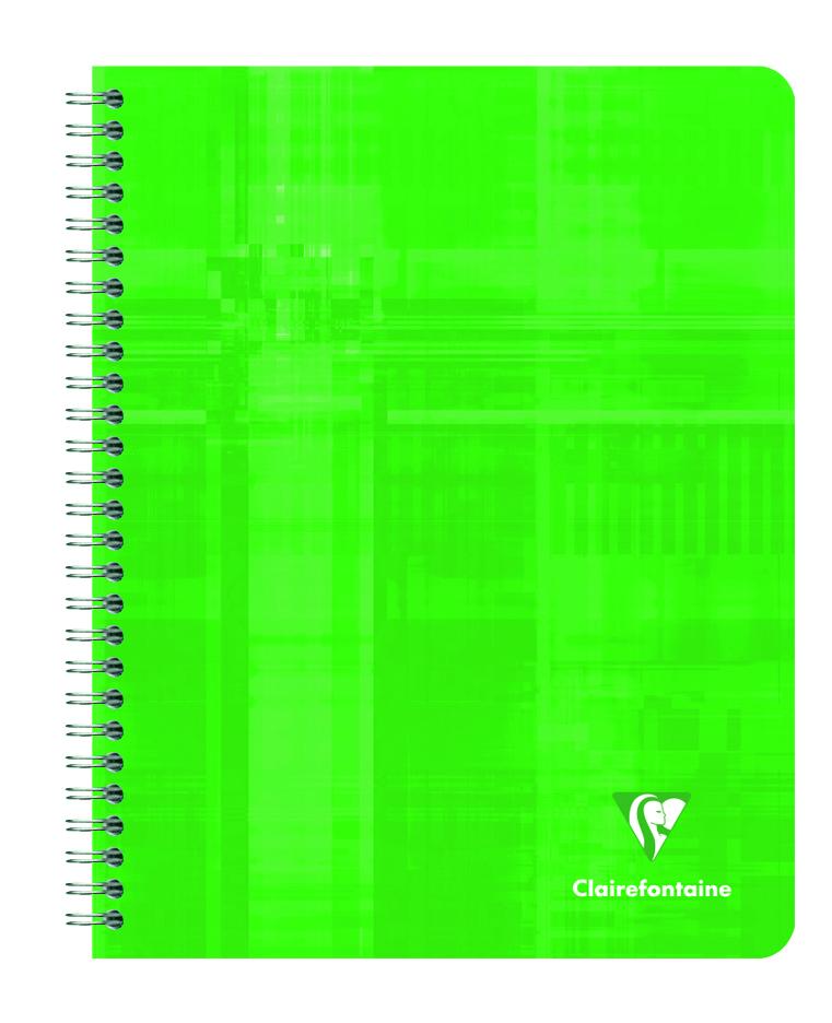 Clairefontaine Basics Blue Line Ruled Wirebound Notebook - A5+
