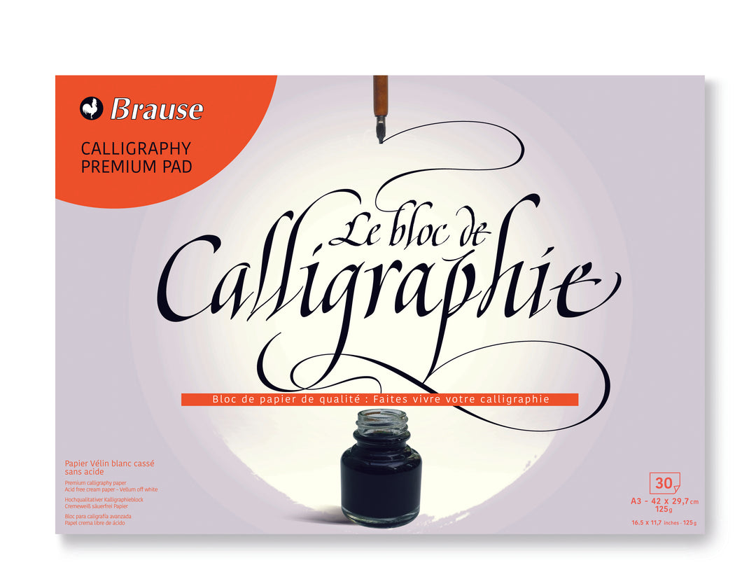 Brause Calligraphy 125g Glued Premium Pad