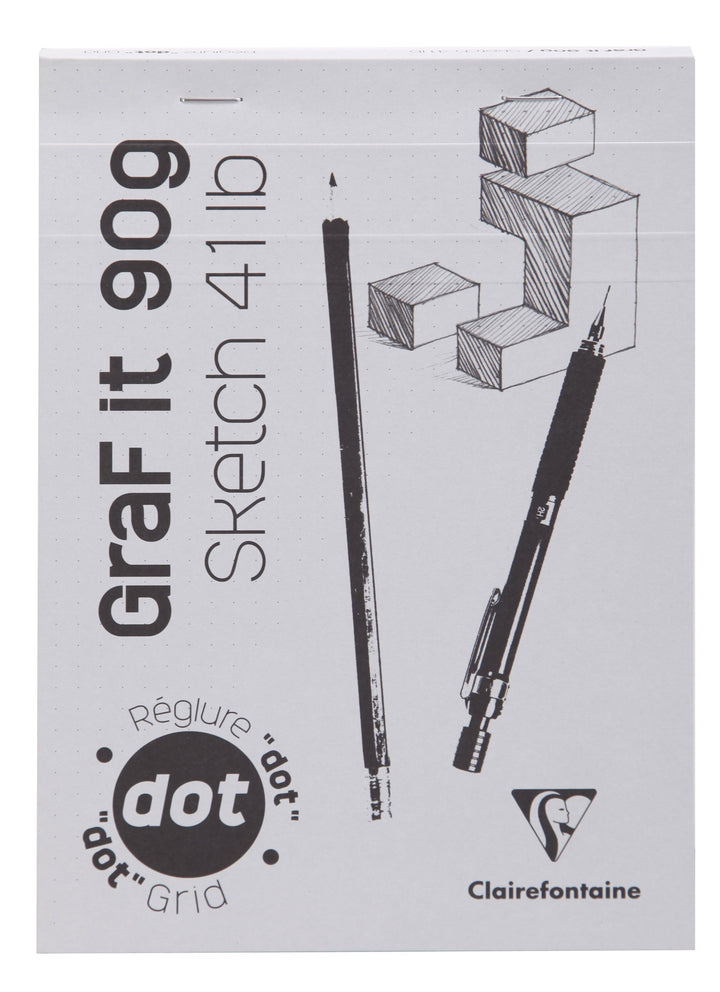 Clairefontaine Graf It 90g White Dot Grid Notepad - A5