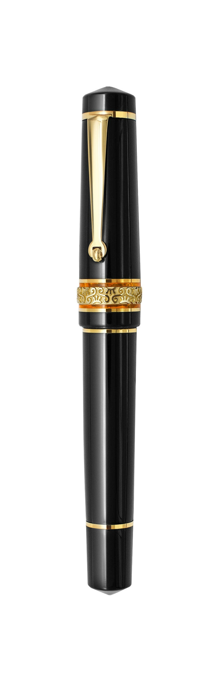 Maiora Alpha K Nera Gold Fountain Pen with ink window