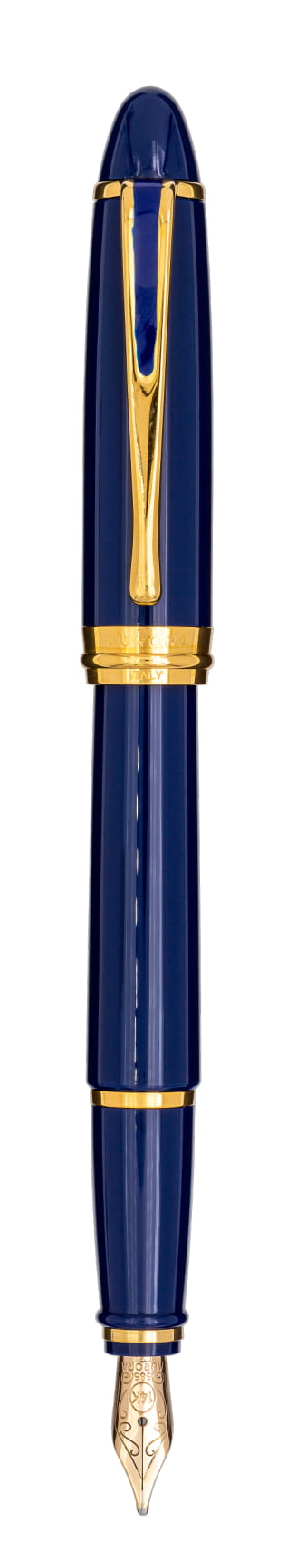 Aurora Ipsilon Deluxe Blue with Gold Trims Fountain Pen