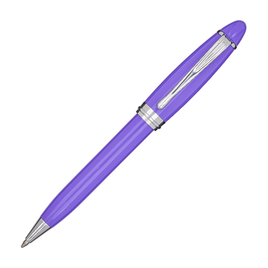 Aurora Ipsilon Resin Purple with Chrome Trims Ballpoint Pen