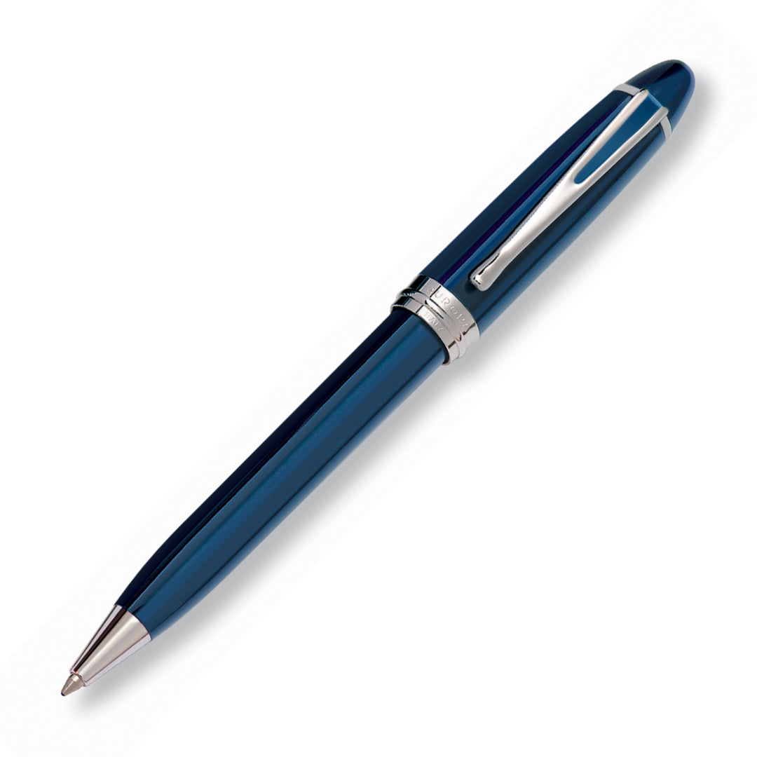Aurora Ipsilon Deluxe Blue with Chrome Trims Ballpoint Pen
