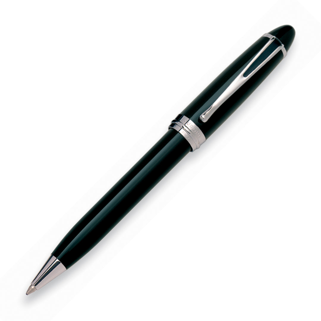 Aurora Ipsilon Deluxe Black with Chrome Trims Ballpoint Pen