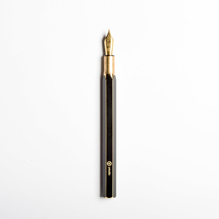 YSTUDIO Classic Revolve Desk Fountain Pen - Brassing Black