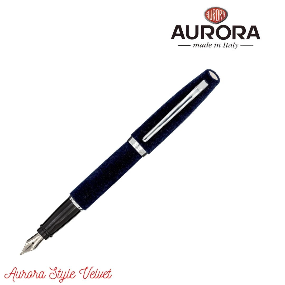 Aurora Style Blue Velvet Fountain Pen