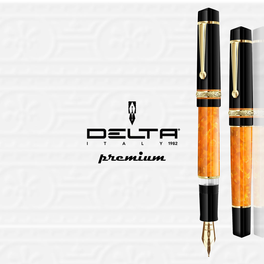 Delta DV 2.0 Premium Gold Trim Fountain Pen