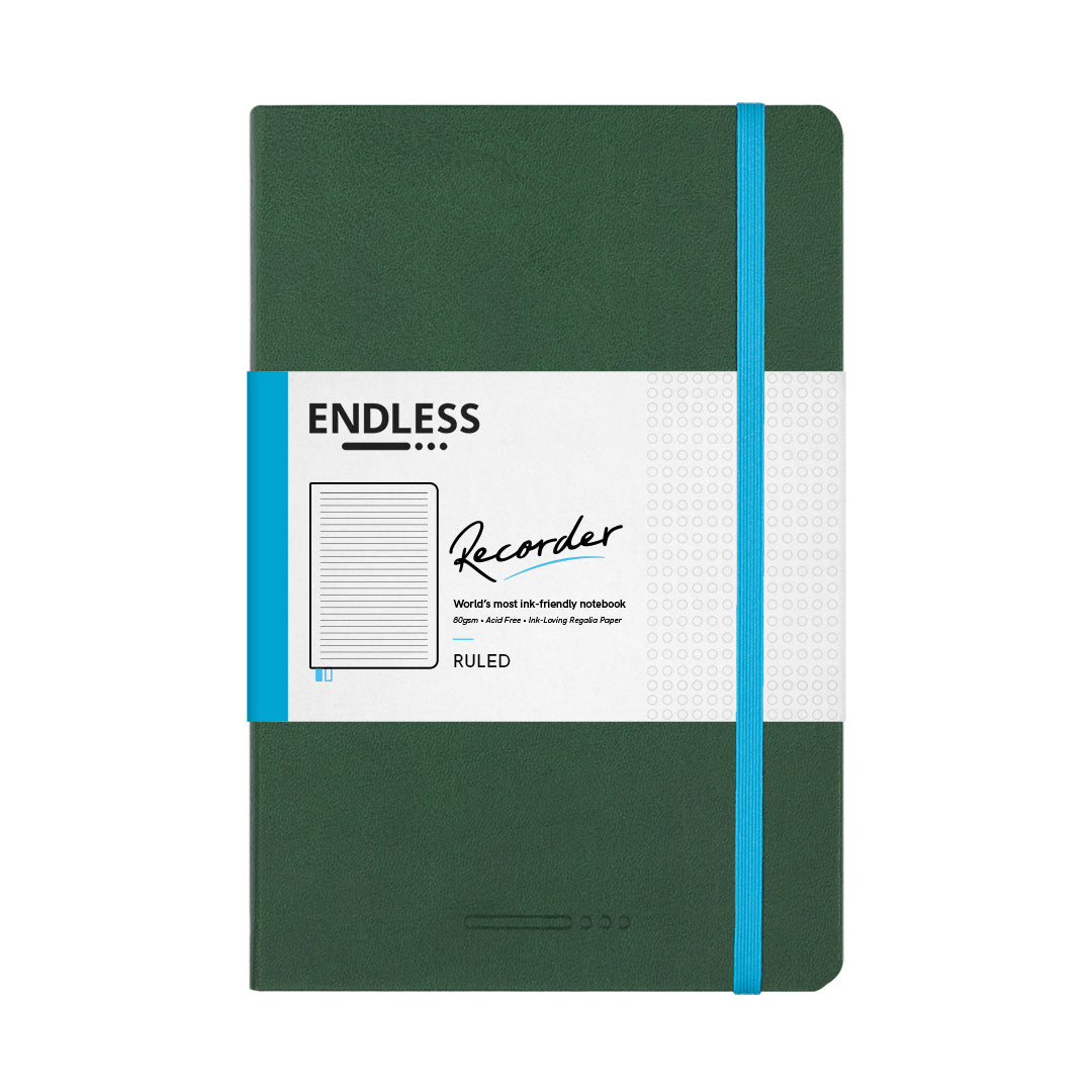 Endless Recorder Line Ruled Notebook Regalia Paper - A5