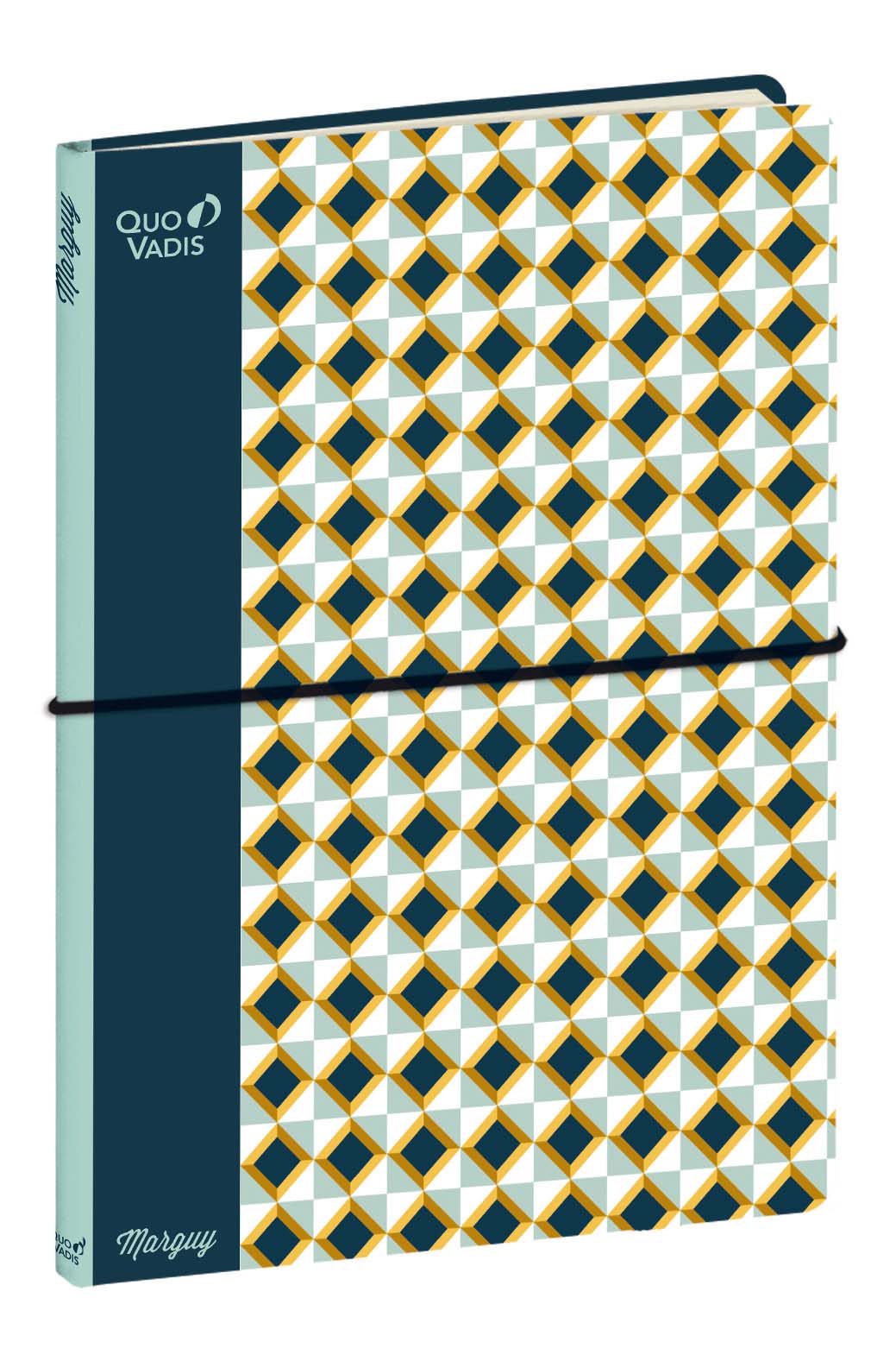 Quo Vadis Marguy Graphic 3D Dot/ Lined Ruled Notebook - A5 - 210 mm x 150 mm