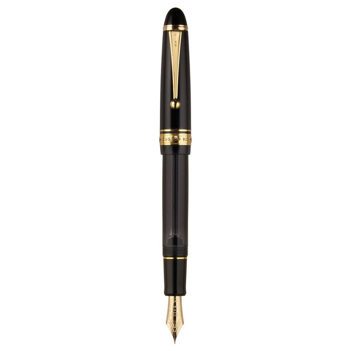 Pilot Custom 823 Black with Gold Trims Fountain Pen