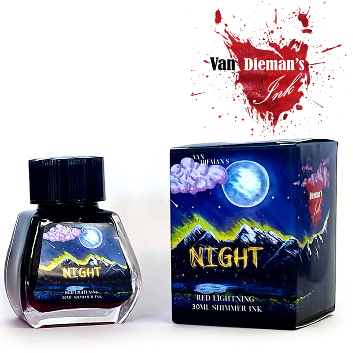 Van Dieman's Night Shimmer Ink - Red Lightning